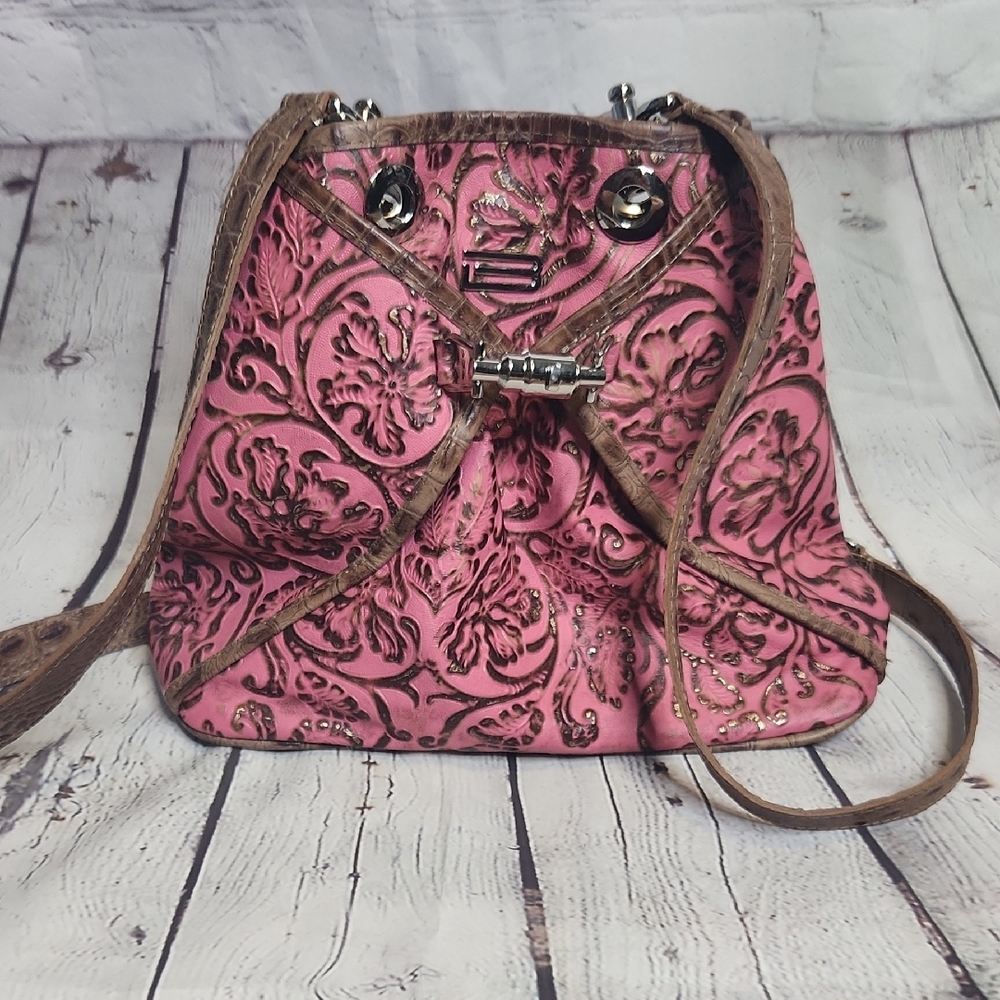 Pink and Brown Floral BSwanky Sophie Backpack